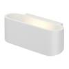 BIG WHITE OSSA 150, nástěnné svítidlo, QT-DE12, oválné, up/down, bílé, D/Š/V 18/8/7 cm, max. 100 W 151451