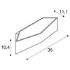 BIG WHITE CARISO WL-4, nástěnné svítidlo, LED, 2700K, bílé, 2x9 W 151741