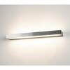 BIG WHITE SEDO 14, nástěnné svítidlo, LED, 3000K, hranaté, kartáčovaný Al, satinované sklo, D/Š/V 59,5/8,5/4 cm, 17 W 151786