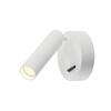 BIG WHITE KARPO, nástěnné a stropní svítidlo, jedna žárovka, LED, 3000K, kulaté, bílé, s vypínačem, 7,5 W 152341