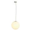 BIG WHITE ROTOBALL 40, závěsné svítidlo, TC-(D,H,T,Q)SE, stříbrošedé/bílé, pr. 40 cm, max. 24 W 165410