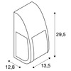 BIG WHITE KERAS ELT, venkovní nástěnné a stropní svítidlo, TC-TSE, IP54, antracit, úsporná žárovka, max. 24 W 227176