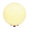 BIG WHITE ROTOBALL FLOOR 40, venkovní stojací lampa, TC-(D,H,T,Q)SE, IP44, koule, bílá, pr. 40 cm, max. 24 W 227220