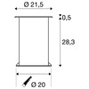 BIG WHITE DASAR 215, venkovní zapuštěné podlahové svítidlo, TC-(D,H,T,Q)SE, IP67, kulaté, nerezová ocel 316, max. 80 W 229200