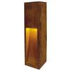 BIG WHITE RUSTY SLOT 50, venkovní stojací lampa, TC-DSE, IP44, rezavé železo, D/Š/V 12/12/50 cm, max. 11 W 229410