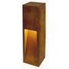 BIG WHITE RUSTY SLOT 50, venkovní stojací lampa, TC-DSE, IP44, rezavé železo, D/Š/V 12/12/50 cm, max. 11 W 229410