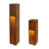 BIG WHITE RUSTY SLOT 50, venkovní stojací lampa, TC-DSE, IP44, rezavé železo, D/Š/V 12/12/50 cm, max. 11 W 229410