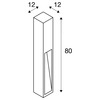 BIG WHITE RUSTY SLOT 80, venkovní stojací lampa, TC-DSE, IP44, rezavé železo, D/Š/V 12/12/80 cm, max. 11 W 229411