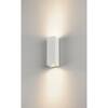 BIG WHITE THEO, venkovní nástěnné svítidlo, QPAR51, IP44, hranaté, up/down, bílé, max. 70 W 229531