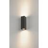 BIG WHITE THEO, venkovní nástěnné svítidlo, QPAR51, IP44, hranaté, up/down, antracit, max. 70 W 229535