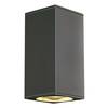 BIG WHITE BIG THEO, venkovní nástěnné svítidlo, QPAR111, IP44, hranaté, up/down, antracit, max. 150 W 229575
