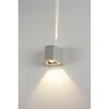 BIG WHITE OUT-BEAM, venkovní nástěnné svítidlo, LED, 3000K, Beam up/Flood down, stříbrošedé, IP44 229664