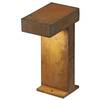 BIG WHITE RUSTY PATHLIGHT, venkovní stojací lampa, úsporná žárovka GX53, IP44, rezavé železo, max. 9 W 230090