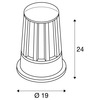 BIG WHITE CONE, venkovní stojací lampa, A60, IP54, antracit, max. 100 W 230435