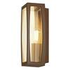 BIG WHITE MERIDIAN BOX 2, venkovní nástěnné svítidlo, TC-(D,H,T,Q)SE, rezavé, max. 25 W, průhledný plast 230657