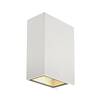 BIG WHITE QUAD 2 XL, nástěnné svítidlo, LED, 3000K, IP44, hranaté, up/down, bílé, 3,2 W 232441