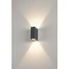 BIG WHITE QUAD 2 XL, nástěnné svítidlo, LED, 3000K, IP44, hranaté, up/down, antracit, 3,2 W 232445