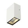 BIG WHITE QUAD 1, nástěnné svítidlo, LED, 3000K, IP44, hranaté, bílé, 4,6 232461