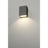BIG WHITE QUAD 1, nástěnné svítidlo, LED, 3000K, IP44, hranaté, antracit, 4,6 W 232465