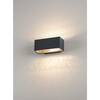 BIG WHITE BOX, venkovní nástěnné svítidlo, QT-DE12, IP44, hranaté, up/down, antracit, max. 80 W 232485