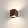 BIG WHITE SITRA CUBE, venkovní nástěnné svítidlo, TCR-TSE, IP44, rezavé, max. 18 W 232537