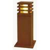 BIG WHITE RUSTY SQUARE 40, venkovní stojací lampa, LED, 3000K, hranatá, rezavé železo, D/Š/V 12/12/40 233427