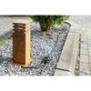 BIG WHITE RUSTY SQUARE 40, venkovní stojací lampa, LED, 3000K, hranatá, rezavé železo, D/Š/V 12/12/40 233427