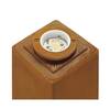 BIG WHITE RUSTY SQUARE 70, venkovní stojací lampa, LED, 3000K, hranatá, rezavé železo, D/Š/V 12/12/71 233437