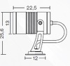 LANDA spotové venkovní svítidlo LYRAS 130 1xE27 1x21W 461E27 ALL