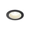 BIG WHITE NUMINOS DL S vnitřní LED zápustné stropní svítidlo černá/bílá 4000 K 20° včetně listových pružin 1003818