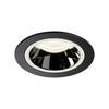 BIG WHITE NUMINOS DL M vnitřní LED zápustné stropní svítidlo černá/chrom 4000 K 40° včetně listových pružin 1003894