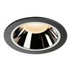BIG WHITE NUMINOS DL XL vnitřní LED zápustné stropní svítidlo černá/chrom 2700 K 20° 1003987