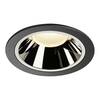 BIG WHITE NUMINOS DL XL vnitřní LED zápustné stropní svítidlo černá/chrom 3000 K 20° 1004011