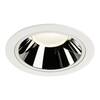 BIG WHITE NUMINOS DL XL vnitřní LED zápustné stropní svítidlo bílá/chrom 4000 K 20° 1004047