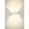 BIG WHITE SITRA L WL UP/DOWN venkovní LED nástěnné přisazené svítidlo, bílé CCT switch 3000/4000 K 1005156