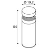 BIG WHITE (SLV) CONCRETE Pole 55, PHASE, volně stojící svítidlo, 2700 K, IP65, šedá barva 1008839