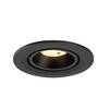 BIG WHITE (SLV) NUMINOS GIMBLE S Stropní vestavné svítidlo, 3000 K, 55°, IP20, kulaté, černé 1009403