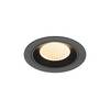 BIG WHITE (SLV) NUMINOS M Stropní vestavné svítidlo, 2700 K, 40°, IP20, kulaté, černé 1009598