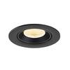 BIG WHITE (SLV) NUMINOS GIMBLE L Stropní vestavné svítidlo, 3000 K, 55°, IP20, kulaté, černé 1009727