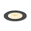BIG WHITE (SLV) NUMINOS GIMBLE L Stropní vestavné svítidlo, 3000 K, 55°, IP20, kulaté, černé / bílé 1009728