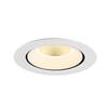 BIG WHITE (SLV) NUMINOS GIMBLE XL Stropní vestavné svítidlo, 3000 K, 20°, bílá 1009892