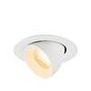 BIG WHITE (SLV) NUMINOS GIMBLE XS Stropní vestavné svítidlo, 2700 K, 40°, IP20, kulaté, bílé 1010039