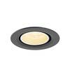 BIG WHITE (SLV) NUMINOS GIMBLE XS Stropní vestavné svítidlo, 3000 K, 40°, IP20, kulaté, černé / bílé 1010048