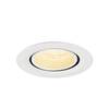 BIG WHITE (SLV) NUMINOS GIMBLE XS Stropní vestavné svítidlo, 3000 K, 40°, IP20, kulaté, bílé 1010057