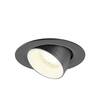BIG WHITE (SLV) NUMINOS GIMBLE XS Stropní vestavné svítidlo, 4000 K, 55°, IP20, kulaté, černé / bílé 1010069
