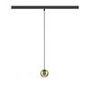 BIG WHITE (SLV) DYSKO 48V závěsné svítidlo, DALI, závěsná délka 200 cm, 2700K, 36°, černá / zlatá 1010336