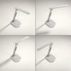 JUST LIGHT LED stolní lampa bílá dotykový stmívač nabíjení telefonu bezdrátově i USB 3000-5000K LD 11018-16