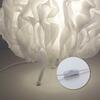 LEUCHTEN DIREKT is JUST LIGHT LED stolní lampa, bílá, tkanina, stmívatelná, dálkový ovladač, s aplikací MEDION RGB+2700-5000K