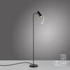 JUST LIGHT Kolekce Schöner Wohnen LED stojací svítidlo RIK, černé, otočné a nastavitelné, šňůrový vypínač 3000K