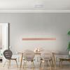 LEUCHTEN DIREKT is JUST LIGHT LED závěsné svítidlo, dřevodekor, nastavitelná výška, CCT, stmívatelné 2700-5000K